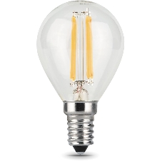 Лампа светодиодная Filament Шар E14 5Вт 4100К Gauss 105801205