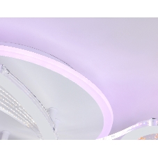Потолочный светодиодный светильник FA4475/3 WH белый 66W 3000K+BL/4200K+PU/3000K+6400K D560*75 (ПДУ ИК)