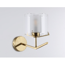 Настенный светильник Ambrella light LH57010 BS/FR латунь/белый матовый E14 max 40W 280*150*220