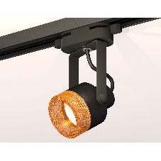 Светильник Ambrella light XT6602064 PBK/CF черный полированный/кофе MR16 GU10 (C6602, N6154)