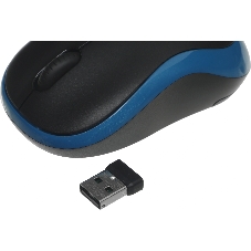 Мышь беспроводная Logitech M185 синий, 1000 dpi, радиоканал, USB, кнопки - 3