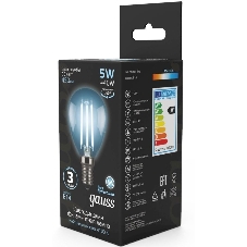 Лампа светодиодная Filament Шар E14 5Вт 4100К Gauss 105801205