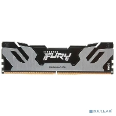 Оперативная память Kingston Fury Renegade, DDR5, 16Gb (1x16Gb), 6400MHz, CL32, DIMM, с радиатором, серебристый/черный