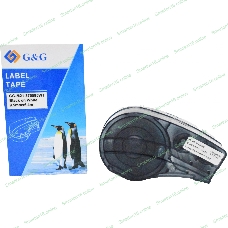 Картридж ленточный G&G GG-M21-375595WT черный на белом 9.5x6.4 для Brady BMP21-PLUS, BMP21-LAB