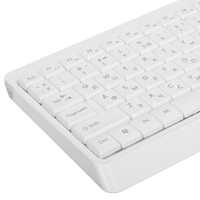 Клавиатура проводная A4Tech Fstyler FK15, USB, белый