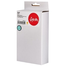 Картридж струйный Sakura B3P21A (№727 Yellow) для HP, желтый, 130 мл.
