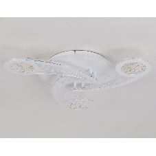 Потолочный светодиодный светильник FA4475/3 WH белый 66W 3000K+BL/4200K+PU/3000K+6400K D560*75 (ПДУ ИК)