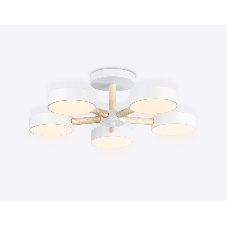 Светильник Ambrella light FL4825/5 WH белый 3000K-6400K 65W D580*160 (ПДУ ИК)