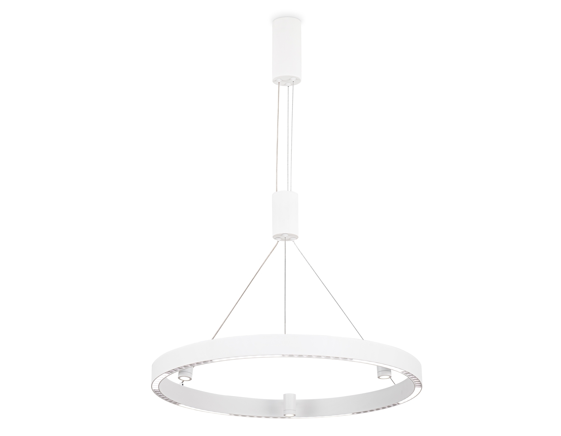 Подвесной светодиодный светильник Ambrella light FL5844/1+3 WH белый 40W 3000K/4200K/6400K D600*1200 (без ПДУ)