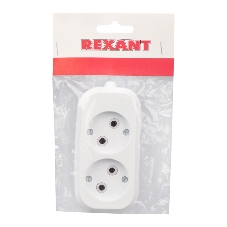 Колодка Rexant 2 гнезда без заземления