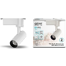 Светильник трековый цилиндр Gauss 6W 600lm 4000K 180-220V IP20 45*155мм белый линза 36º LED
