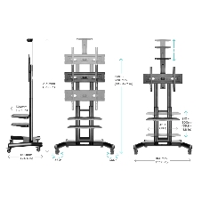 Стойка для телевизора с кронштейном ONKRON TS1552 40