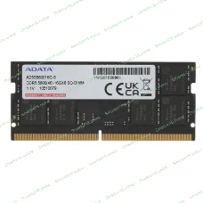Оперативная память A-Data, DDR5, 16GB (1x16 GB), 5600 MHz, CL46, SO-DIMM