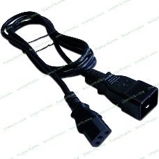 Шнур питания LANMASTER С13-C20, 3х0.75, 220В, 10А, черный, 5 м.