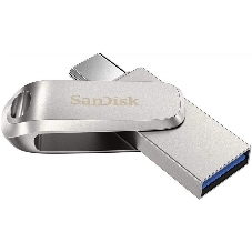 Флешка USB SanDisk Ultra Dual Luxe (SDDDC4-256G-G46), 256Gb, USB 3.2/USB Type-C, R/W 150/40, серебристый