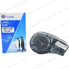 Картридж ленточный G&G GG-M21-375499 черный на белом 9.5x4.9 для Brady BMP21-PLUS, BMP21-LAB