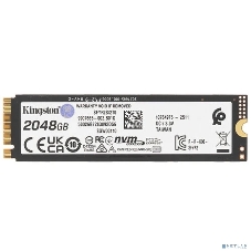 Накопитель SSD Kingston Fury Renegade, 2Tb, M.2(22x80мм), NVMe, PCIe 5.0 x4, 3D TLC, R/W 14700/14000Mb/s, IOPs 2 200 000/2 200 000, TbW 2000, DWPD 0.5 (12 мес)