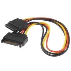 Удлинитель кабеля питания SATA Cablexpert CC-SATAMF-01, 15pin(M)/15pin(F), 30 см