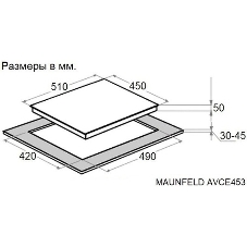Электрическая варочная панель Maunfeld AVCE453BK