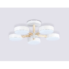 Светильник Ambrella light FL4825/5 WH белый 3000K-6400K 65W D580*160 (ПДУ ИК)