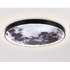 Настенно-потолочный светодиодный светильник Ambrella light FW11114 BK черный 38W LED 3000-6400K D600*38