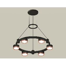 Светильник Ambrella light XR92051103/6 SBK/PPG черный песок/золото розовое полированное GX53 (A9205, C9232, N8126)