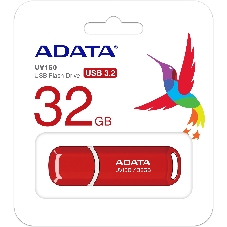 Флешка USB ADATA UV150 (AUV150-32G-RRD), 32Gb, USB 3.0, R/W 35/10, красный