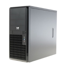 Компьютерный корпус Midi Tower InWin PE689 Black 750W P75F 80plus Gold USB3.0*2+A(HD)+front fan 120мм*1+rear fan 120мм*1+ 2*2SATA+1*1SATA+Intrusion Switch/holes for SL20” RACKMOUNT