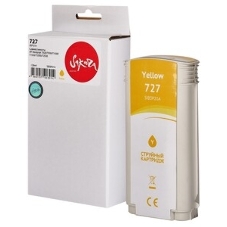 Картридж струйный Sakura B3P21A (№727 Yellow) для HP, желтый, 130 мл.