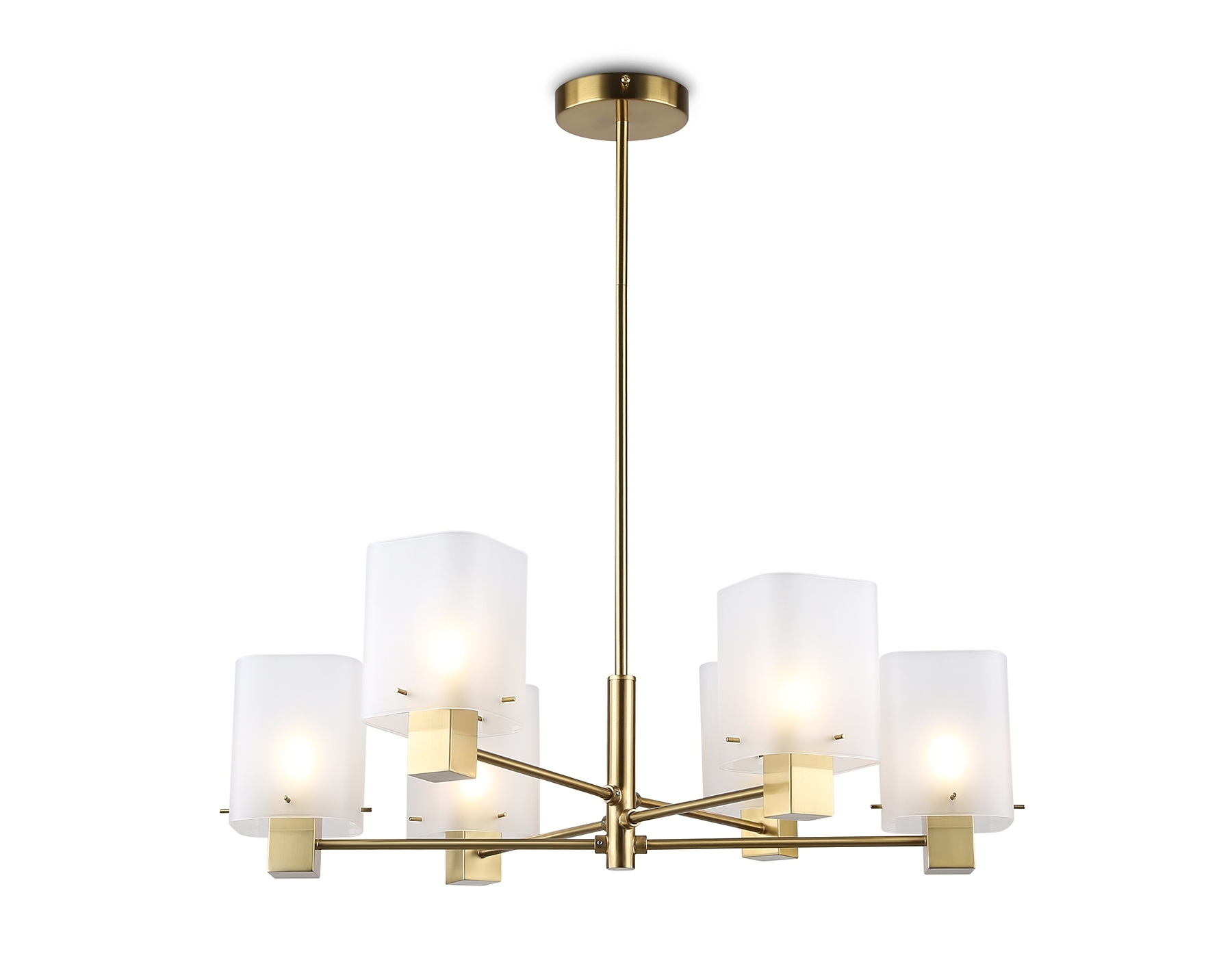 Люстра Ambrella light LH57031/6 BS/SM латунь/дымчатый E14/6 max 40W D690*690