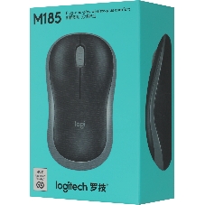 Мышь беспроводная Logitech M185 синий, 1000 dpi, радиоканал, USB, кнопки - 3