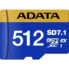 Флеш карта microSD 512Gb ADATA Premier Extreme microSDXC SD7.1 Express card Class 10 UHS-I U3 V30S 800/700 MB/s