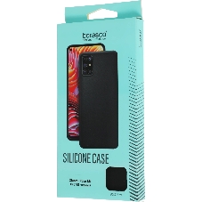 Чехол (клип-кейс) BORASCO Silicone Case, для Xiaomi Poco M4 Pro, черный (матовый) 70106