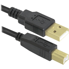 Кабель Defender USB04-06 PRO Кабель USB 2.0 для соед. 1.8м AM/BM, зол.конт, 2фер.фил.