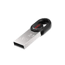 Флешка USB Netac UM2 (NT03UM2N-032G-20BK), 32Gb, USB 2.0, R/W 100/40, серебристый/черный