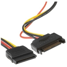 Удлинитель кабеля питания SATA Cablexpert CC-SATAMF-01, 15pin(M)/15pin(F), 30 см