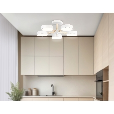 Светильник Ambrella light FL4825/5 WH белый 3000K-6400K 65W D580*160 (ПДУ ИК)