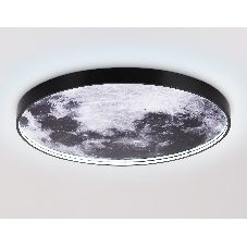 Настенно-потолочный светодиодный светильник Ambrella light FW11114 BK черный 38W LED 3000-6400K D600*38