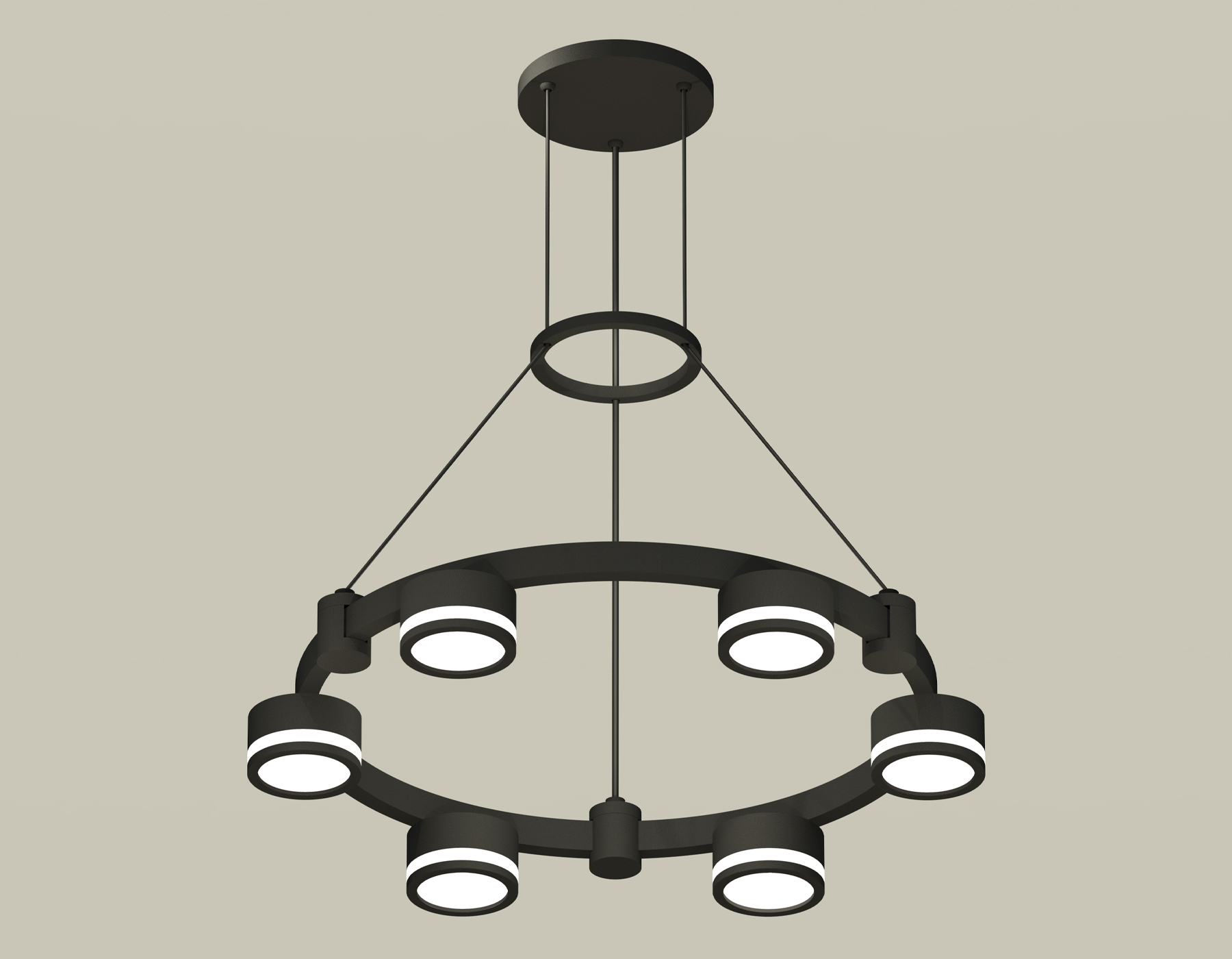 Светильник Ambrella light XR92051200/6 SBK/FR черный песок/белый матовый GX53 (A9205, C9232, N8415)