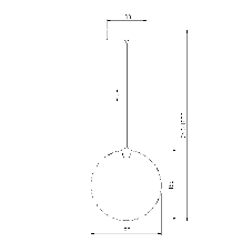 50230/1 LED / подвесной светильник / прозрачный
