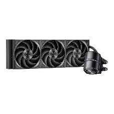 Система охлаждения Water Cooling System PCCooler DE360 Pro BK (300W, 360мм, Black, ARGB Pump, Fans: 3x120мм, 86.73CFM, 32dBA, 2200RPM/Pump height 57мм, 28dBA, 3200RPM, Rad thickness 27мм/S: 1851, 1700, 1200, 115X, AM5, AM4, AM3)