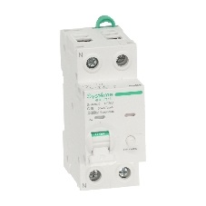 Автоматический выключатель дифф. тока (АВДТ) Systeme Electric S9D56616 Systeme9 1P+N C 16A 6kA 30мА Тип-A 230В