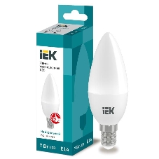 Лампа светодиодная IEK LLE-C35-7-230-40-E14 ECO C35 свеча 7Вт 230В 4000К E14