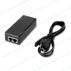 PoE-инжектор Gigabit Ethernet на 1 порт, мощностью до 30W. Совместим с оборудованием PoE IEEE 802.3af/at. Мощность PoE на порт - до 30W. Напряжение PoE - 48V(конт. 4,5(+), 7,8(-)). Порты: вх. - 1 x RJ45(10/100/1000 Base-T), вых. 1 x RJ45(10/100/1000 Base-T, PoE 48V). Питание: AC100-240V. Размеры (ШхВхГ): 50x30x105мм. Рабочая температура : -10...+55 гр. С.