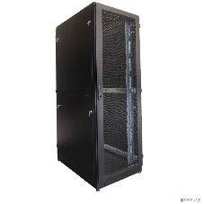 Шкаф серверный напольный ЦМО 48U (800 1000) двойные перфорированные двери 2 шт., черный
