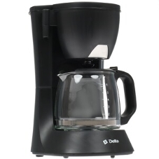 Кофеварка капельная Delta DL-8153 черный, исп. кофе - молотый, 0,6 л, 600 Вт