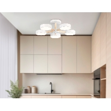Светильник Ambrella light FL4825/5 WH белый 3000K-6400K 65W D580*160 (ПДУ ИК)