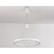 Подвесной светодиодный светильник Ambrella light FL5844/1+3 WH белый 40W 3000K/4200K/6400K D600*1200 (без ПДУ)