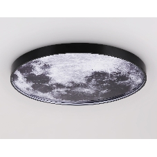 Настенно-потолочный светодиодный светильник Ambrella light FW11114 BK черный 38W LED 3000-6400K D600*38