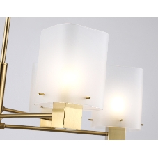 Люстра Ambrella light LH57031/6 BS/SM латунь/дымчатый E14/6 max 40W D690*690